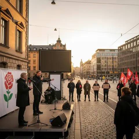 Variant iggslt — Editorial documentary photograph, Financial Times / Reuters style, Swedish urban setting w